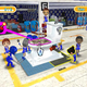 Image for article titled Pit Crew Panic – Girls in Miniskirts Fixing Giant Toilets